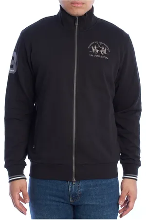 La Martina Heren, Sweatshirts & Hoodies, Zwart, Maat: S Katoen