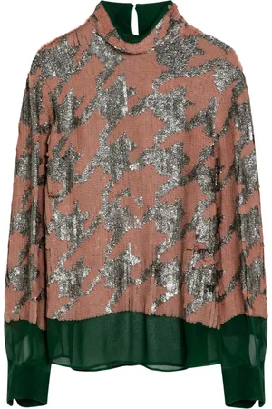DRIES VAN NOTEN Dames, Blouses & Shirts, Groen, Maat: S Viscose