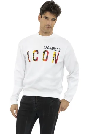 Dsquared2 Heren, Sweatshirts & Hoodies, Wit, Maat: S Katoen