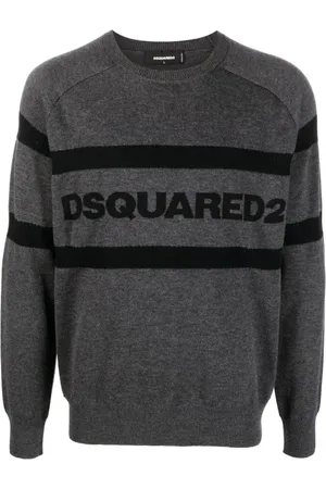 Dsquared2 Heren, Truien, Grijs, Maat: S Wol