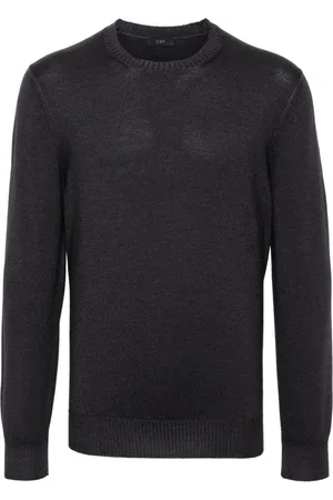 FAY Heren, Truien, Grijs, Maat: 3XL Wol