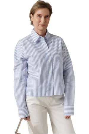 Closed Dames, Blouses & Shirts, Veelkleurig, Maat: L Katoen