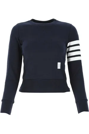 Thom Browne Dames, Sweatshirts & Hoodies, Blauw, Maat: 2XS Katoen