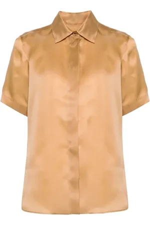 Max Mara Dames, Blouses & Shirts, Bruin, Maat: 2XS Katoen