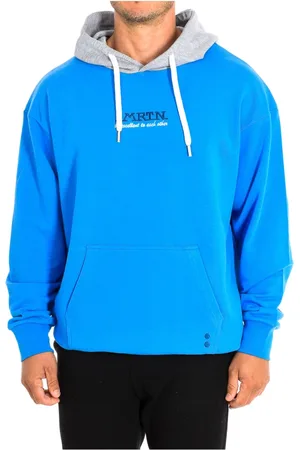 La Martina Heren, Sweatshirts & Hoodies, Blauw, Maat: XS Katoen