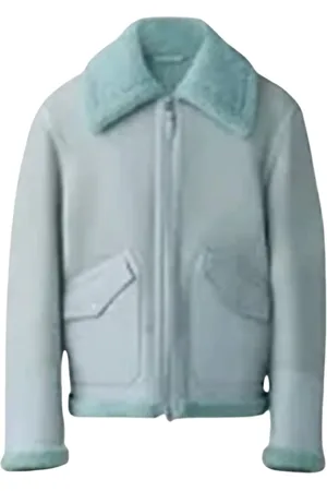 Mackage Heren, Jassen, Groen, Maat: 3XS Leer