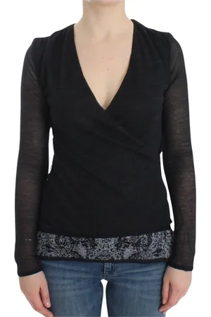 ERMANNO SCERVINO Dames, Truien, Zwart, Maat: M Wol