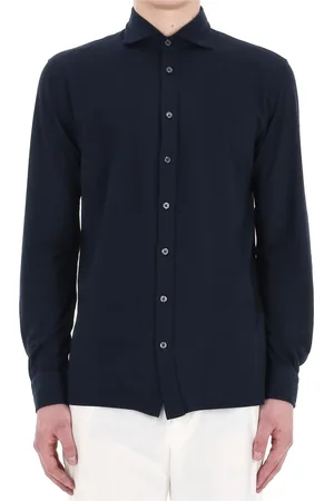 BARBA Heren, Overhemden, Blauw, Maat: 2XL