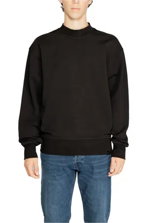 Calvin Klein Heren, Sweatshirts & Hoodies, Zwart, Maat: S Katoen