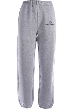 Chiara Ferragni Dames, Broeken, Grijs, Maat: XS Katoen