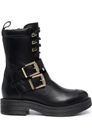 Moschino Dames, Schoenen, Zwart, Maat: 36 EU Leer
