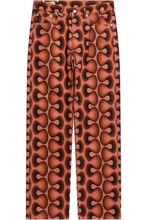 DRIES VAN NOTEN Heren, Broeken, Rood, Maat: W30 Katoen