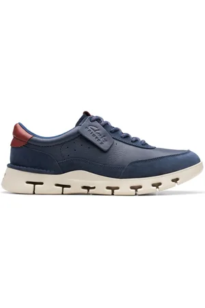 Clarks Heren, Schoenen, Blauw, Maat: 42 EU Leer
