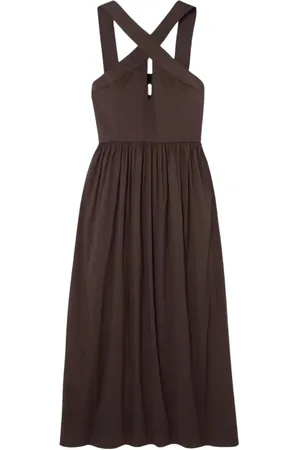 Max Mara Dames, Jurken, Bruin, Maat: S Katoen