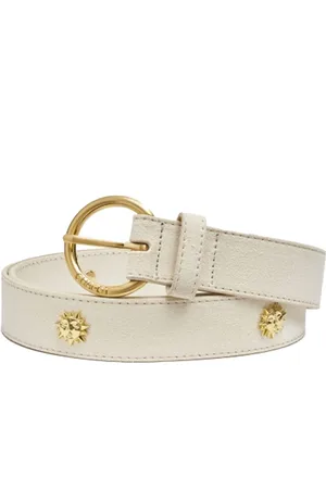 Fabienne Chapot Dames, Accessoires, Wit, Maat: 85 CM Leer