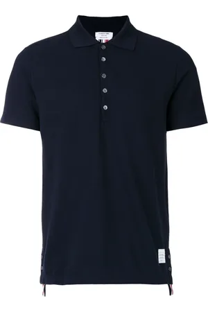 Thom Browne Heren, Tops, Blauw, Maat: S Katoen