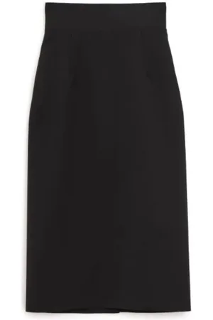 Sportmax Dames, Rokken, Zwart, Maat: S Wol