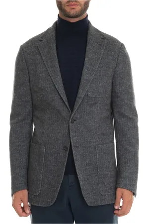 CANALI Heren, Jassen, Grijs, Maat: 3XL Katoen