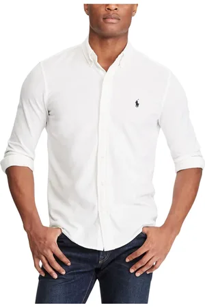 Ralph Lauren Heren, Overhemden, Wit, Maat: L Katoen