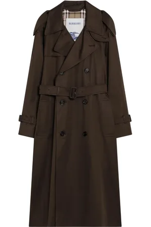 Burberry Dames, Mantels, Groen, Maat: S Katoen