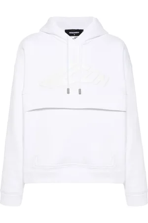 Dsquared2 Heren, Sweatshirts & Hoodies, Wit, Maat: M Katoen