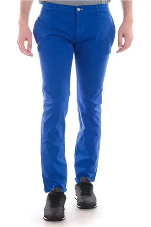 D.A. Daniele Alessandrini Heren, Broeken, Blauw, Maat: W34 Katoen