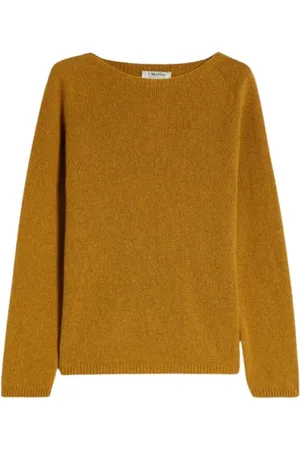 Max Mara Dames, Truien, Bruin, Maat: L Kasjmier