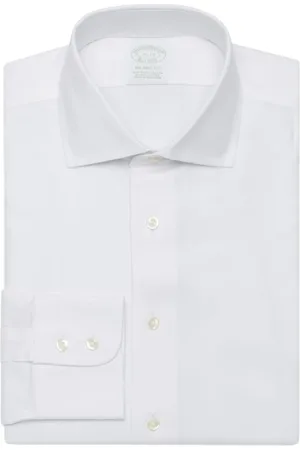 Brooks Brothers Heren, Overhemden, Wit, Maat: 2XL Katoen