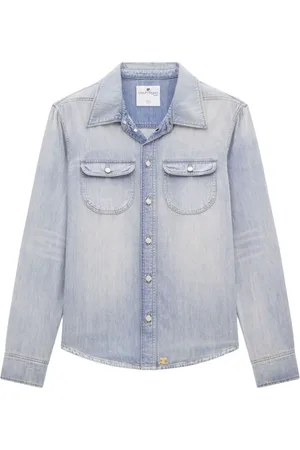 Courrèges Heren, Overhemden, Blauw, Maat: M Denim