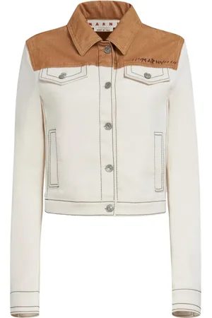 Marni Dames, Jassen, Wit, Maat: XS Denim
