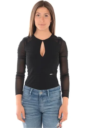 Liu Jo Dames, Blouses & Shirts, Zwart, Maat: S Polyamide