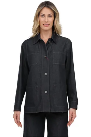 Max Mara Dames, Blouses & Shirts, Blauw, Maat: S Katoen