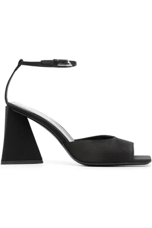 The Attico Dames, Schoenen, Zwart, Maat: 36 1/2 EU Satijn