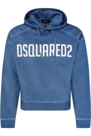 Dsquared2 Heren, Sweatshirts & Hoodies, Blauw, Maat: S Katoen