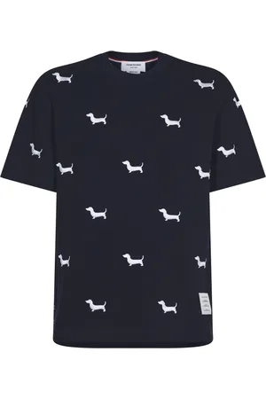 Thom Browne Heren, Tops, Blauw, Maat: L Katoen