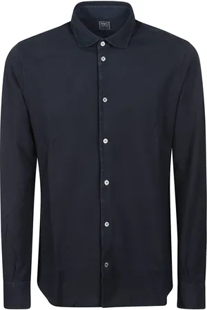 FEDELI Heren, Overhemden, Blauw, Maat: 5XL Katoen