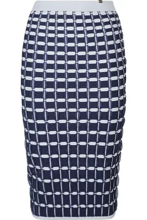 Elisabetta Franchi Dames, Rokken, Blauw, Maat: 2XS