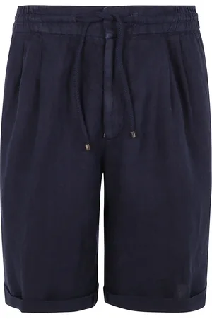 Brunello Cucinelli Heren, Korte broeken, Blauw, Maat: L Linnen
