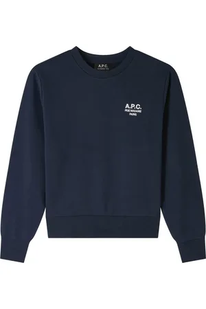 A.P.C. Dames, Sweatshirts & Hoodies, Blauw, Maat: XL Katoen