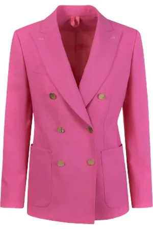 Max Mara Dames, Jassen, Roze, Maat: L Wol