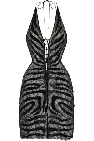 Roberto Cavalli Dames, Jurken, Zwart, Maat: S