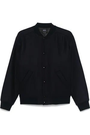 A.P.C. Heren, Jassen, Blauw, Maat: L Wol