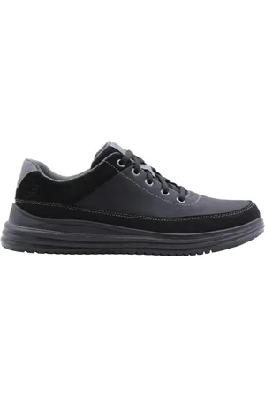 Skechers Heren, Schoenen, Zwart, Maat: 42 EU Leer
