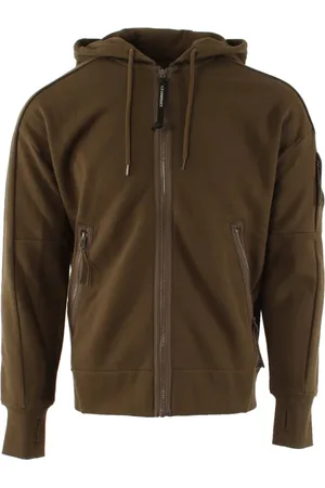 C.P. Company Heren, Sweatshirts & Hoodies, Bruin, Maat: 2XL Fleece