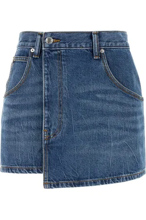 Alexander Wang Dames, Rokken, Blauw, Maat: W26 Denim
