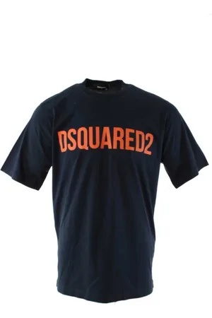Dsquared2 Heren, Tops, Blauw, Maat: S Katoen