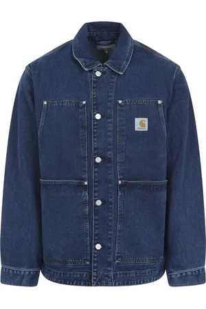 Carhartt Heren, Jassen, Blauw, Maat: M Katoen
