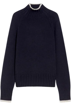 Max Mara Dames, Truien, Blauw, Maat: M Wol