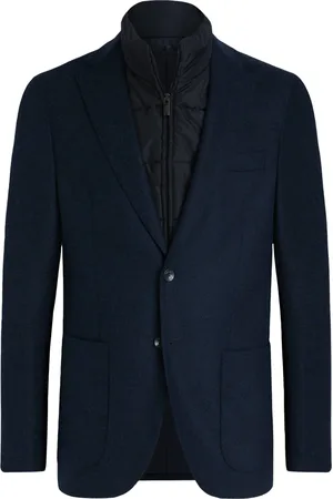Boggi Milano Heren, Pakken, Blauw, Maat: 4XL Wol