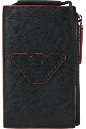 Emporio Armani Heren, Accessoires, Zwart, Maat: ONE Size Leer